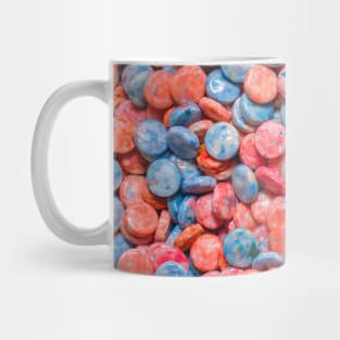 Blue and Red Bubblegum Chews Mug
